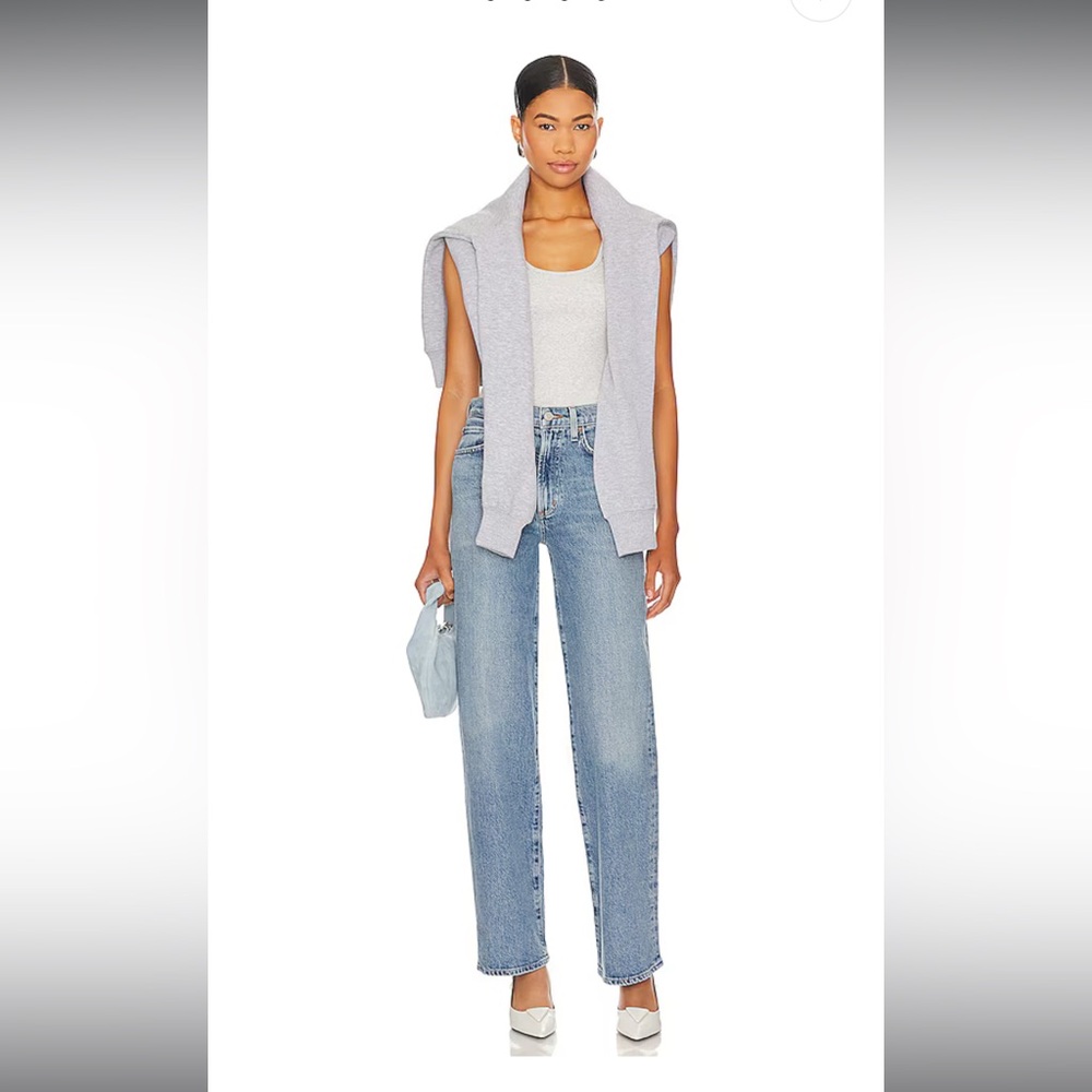Agolde Harper Mid Rise Relaxed Straight Jeans - Picture 4 of 7
